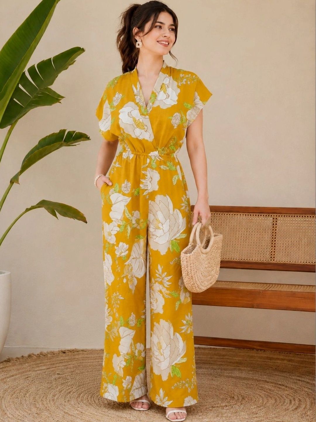 Moda Rapido Printed Basic Jumpsuit-picture-19