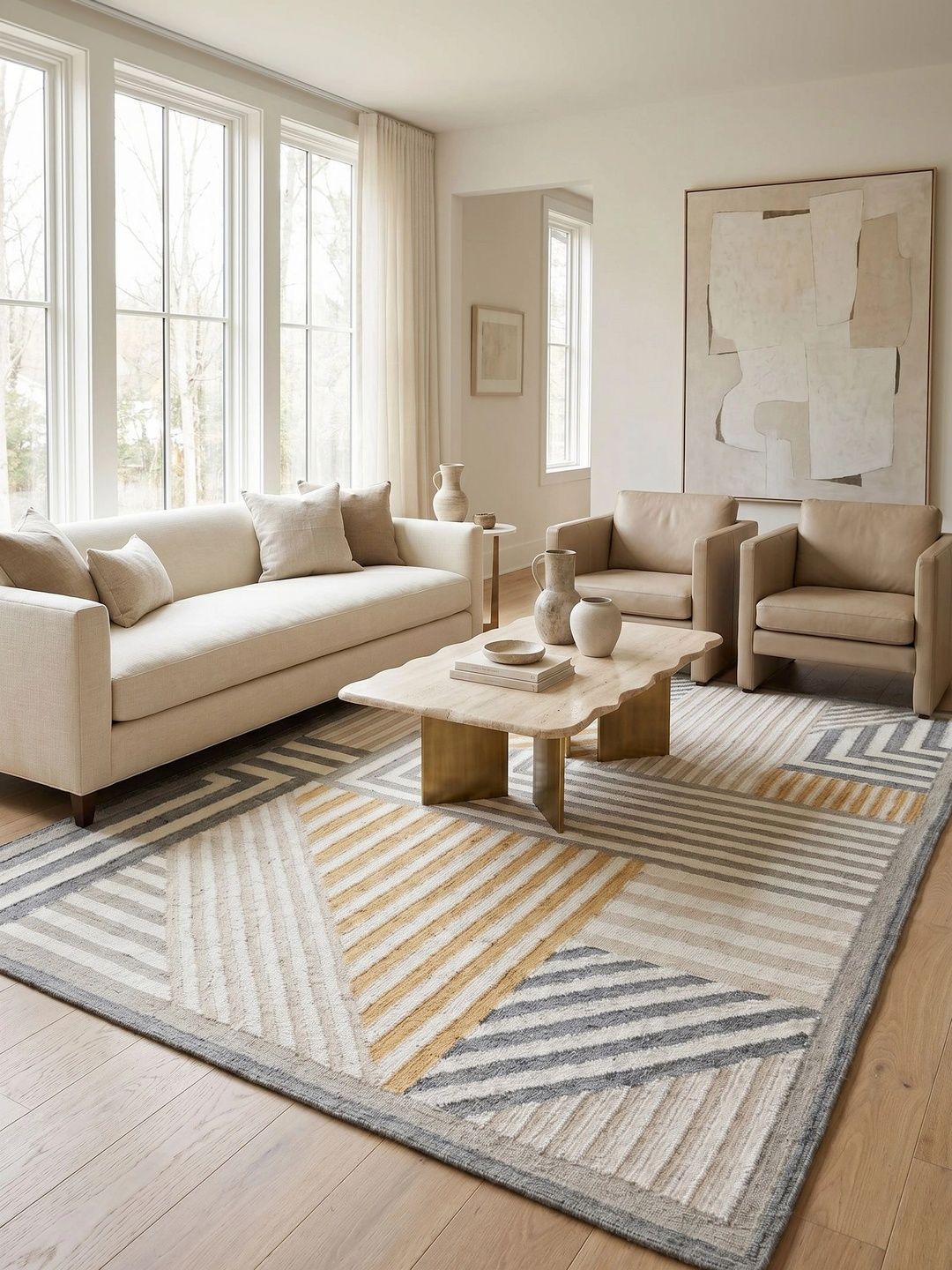 Jaipur Rugs White Geometric Woollen Carpet-picture-41