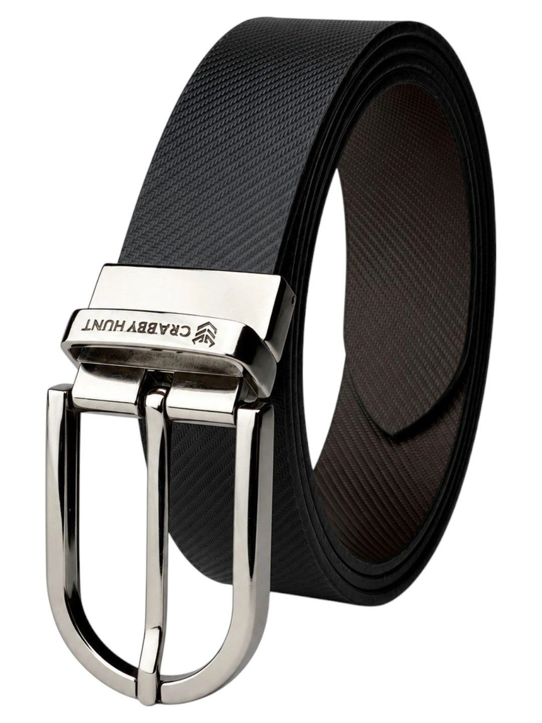 Crabby Hunt Men Leather Reversible Formal Belt-picture-21