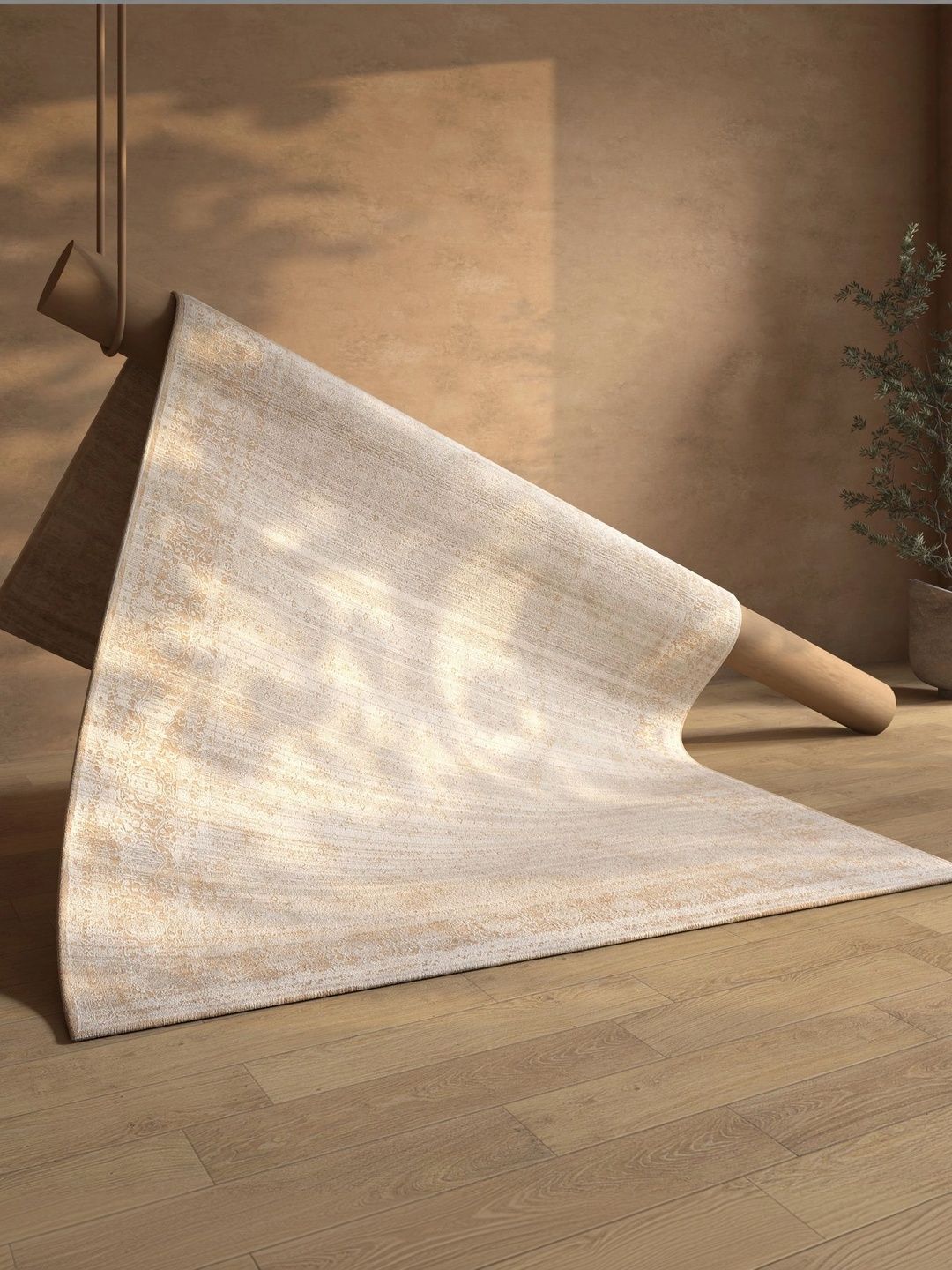 Jaipur Rugs Pink Abstract Woollen Carpet-image-23