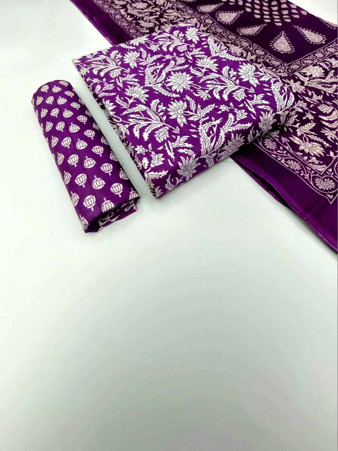 GLORY Printed Pure Cotton Unstitched Dress Material-image-14