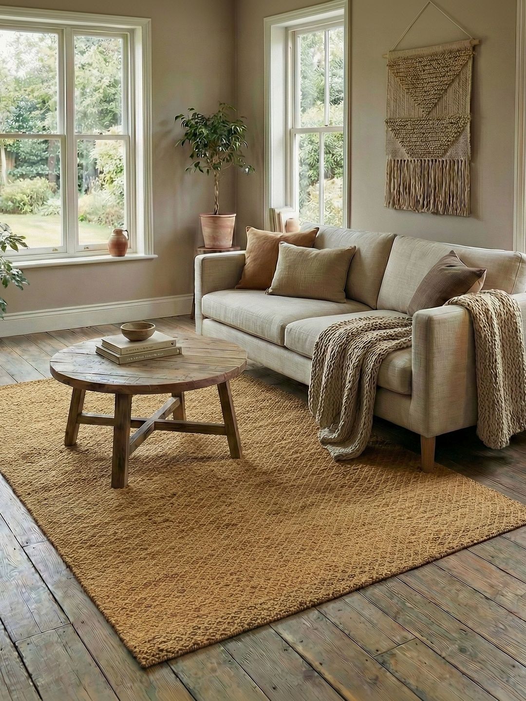 Jaipur Rugs Orange Geometric Woollen Carpet-image-35
