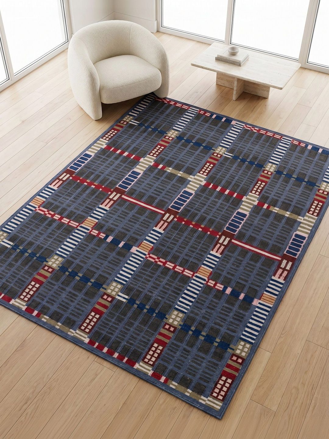 Jaipur Rugs Blue Geometric Woollen Carpet-picture-26