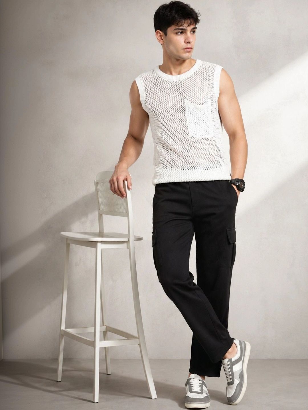 THE BEETEL HOUSE Men Smart Trousers-picture-10