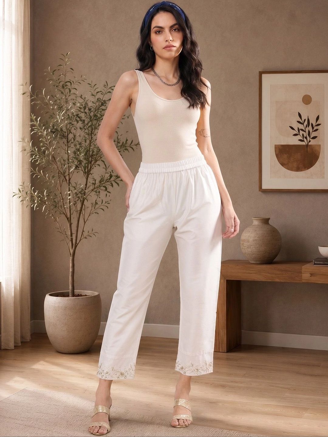 SZN Women Embroidered Trousers-picture-36