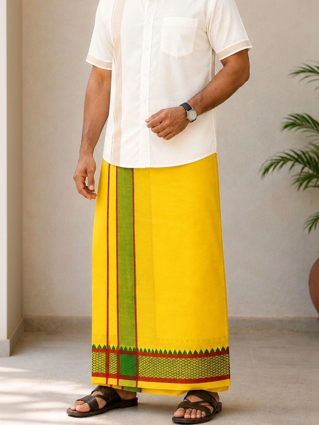 Sharan Elegance Men Cotton Dhoti Dhotis-picture-38