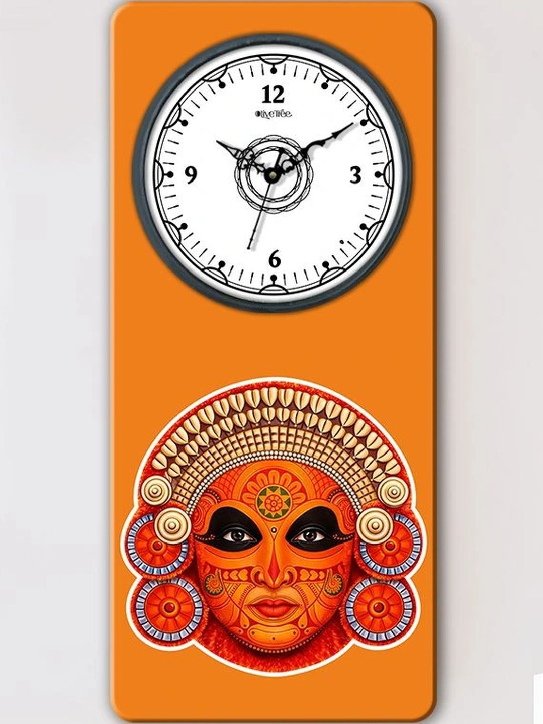 OLIVE TREE Multicoloured Printed Wall Clock-picture-47