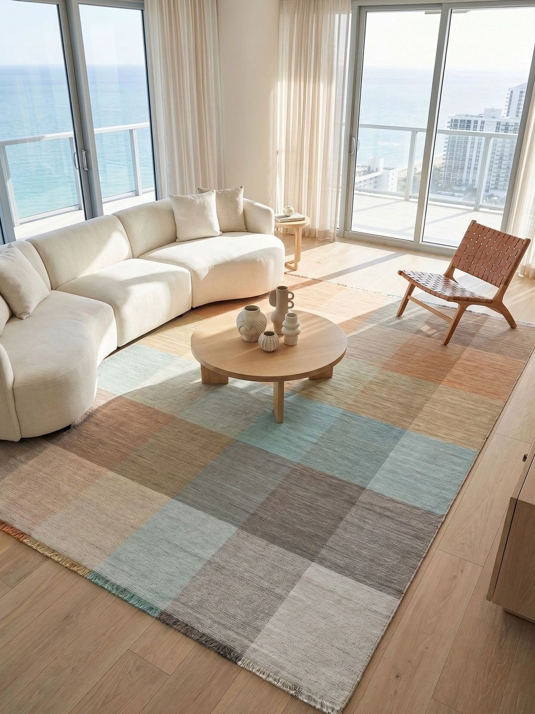 Jaipur Rugs Brown Colourblocked Woollen Carpet-image-29