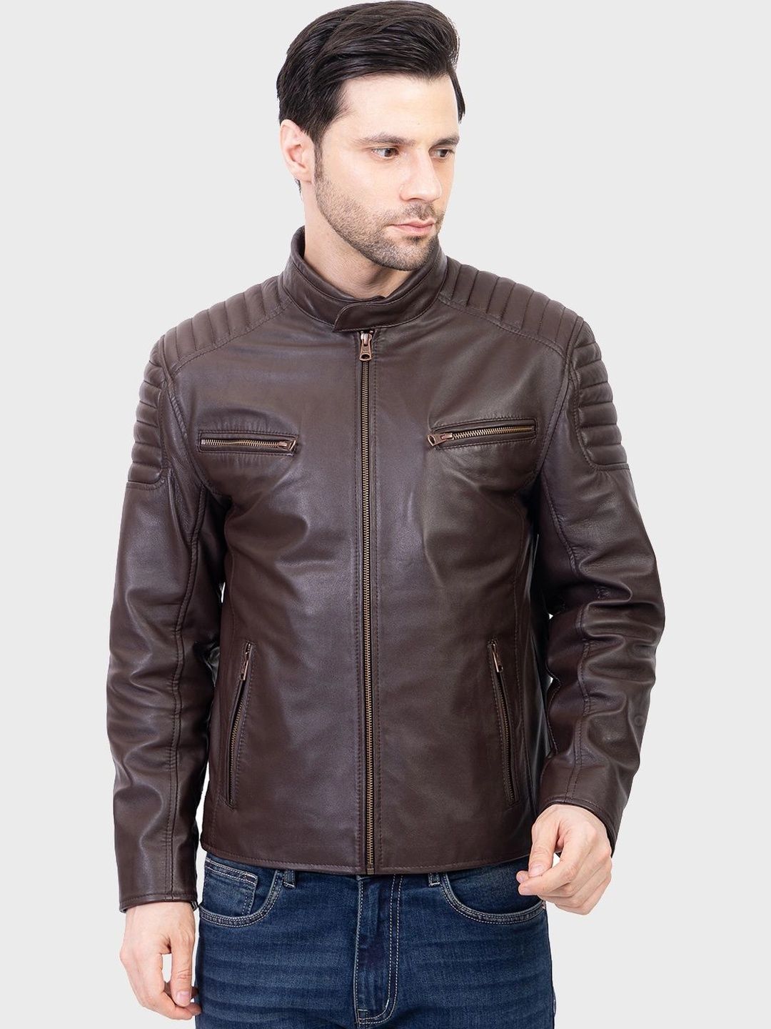 Justanned Men Leather Biker Jacket-picture-56