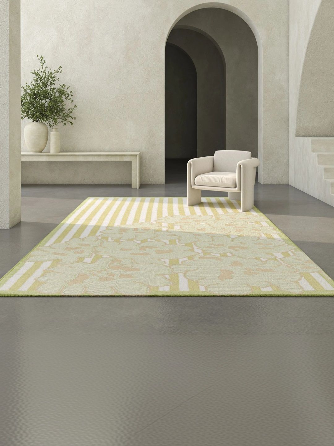 Jaipur Rugs White Floral Woollen Carpet-image-14