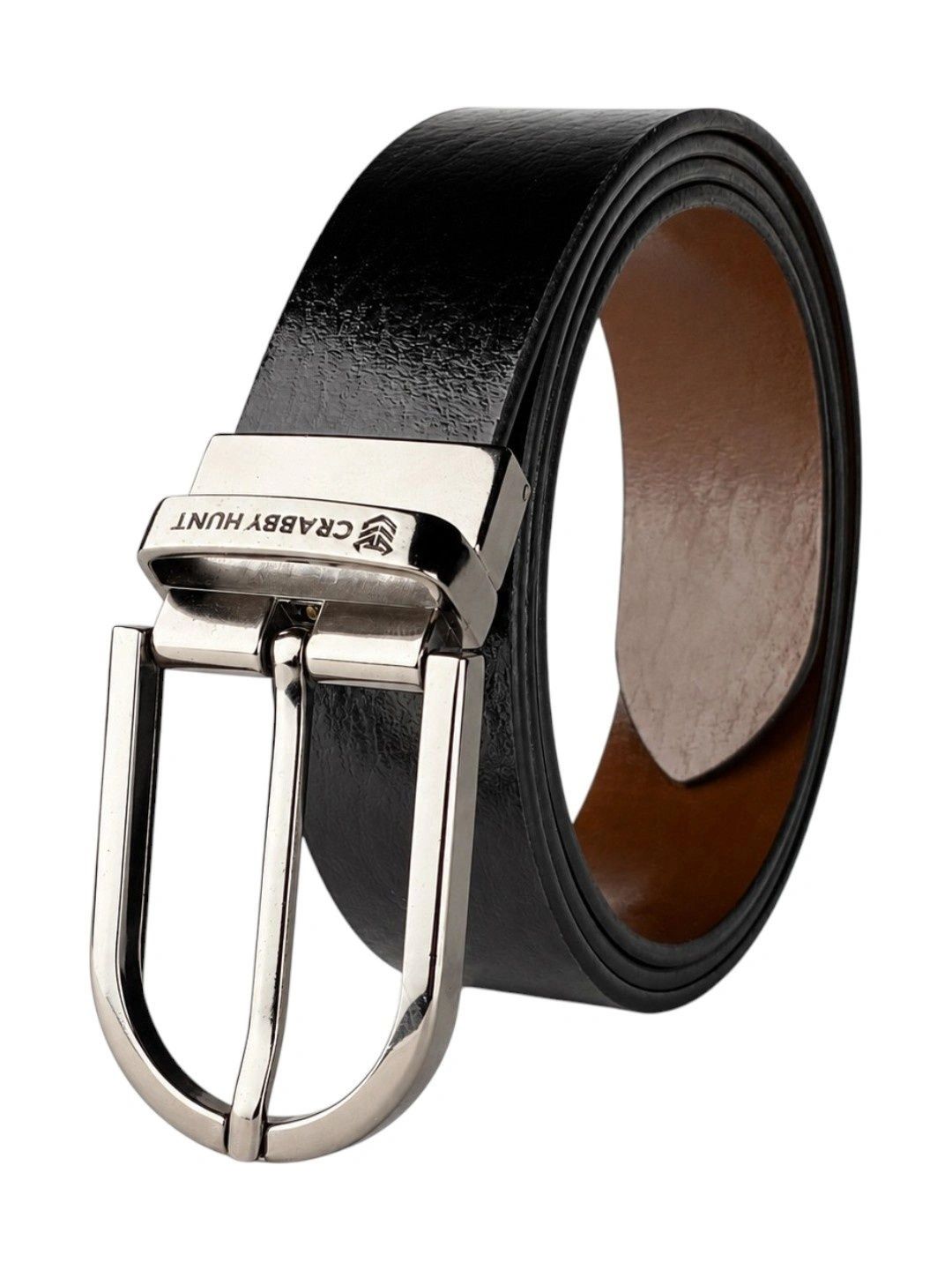 Crabby Hunt Men Leather Reversible Formal Belt-picture-47