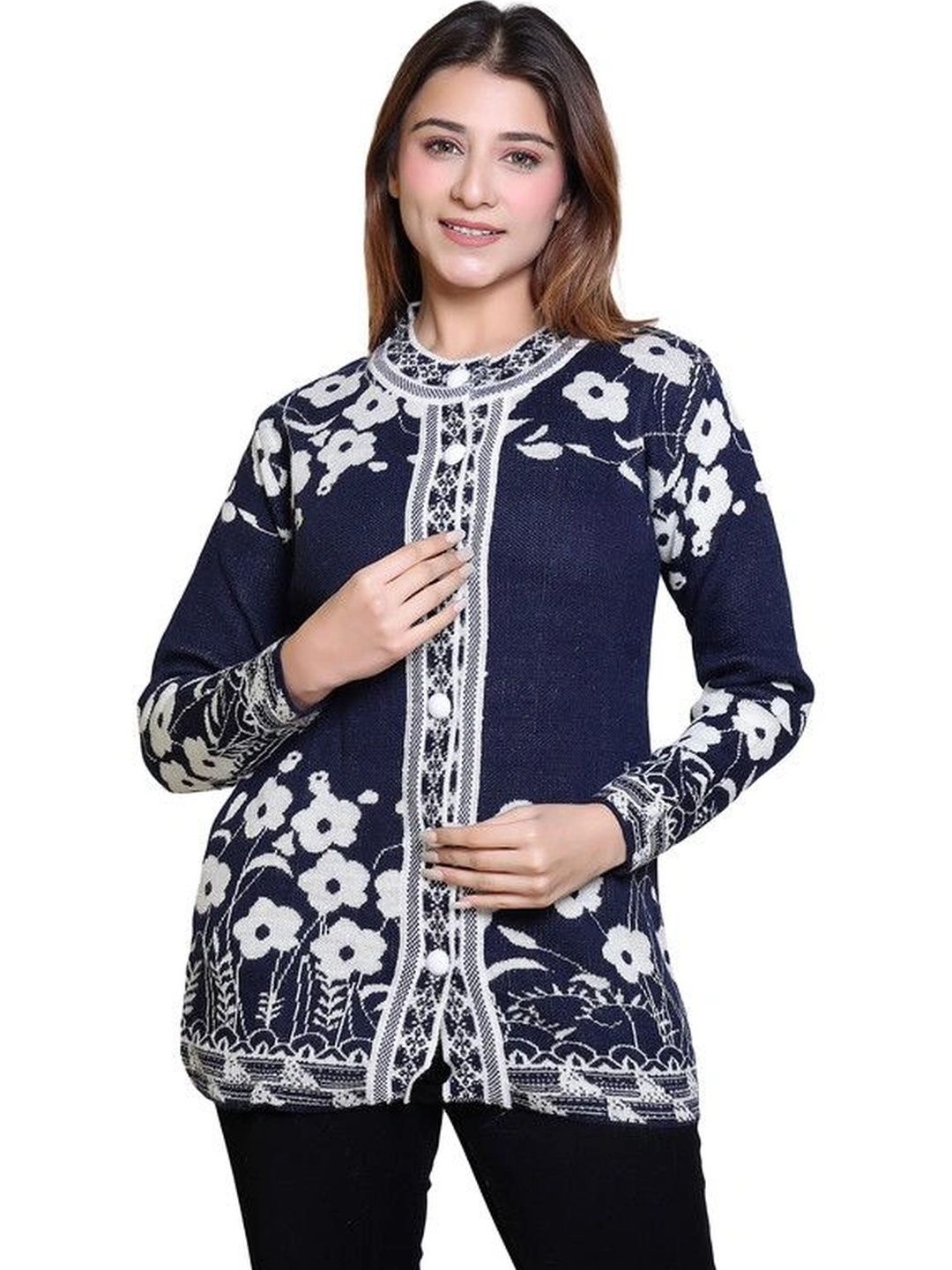 Grand Line Women Floral Printed Cardigan-picture-38