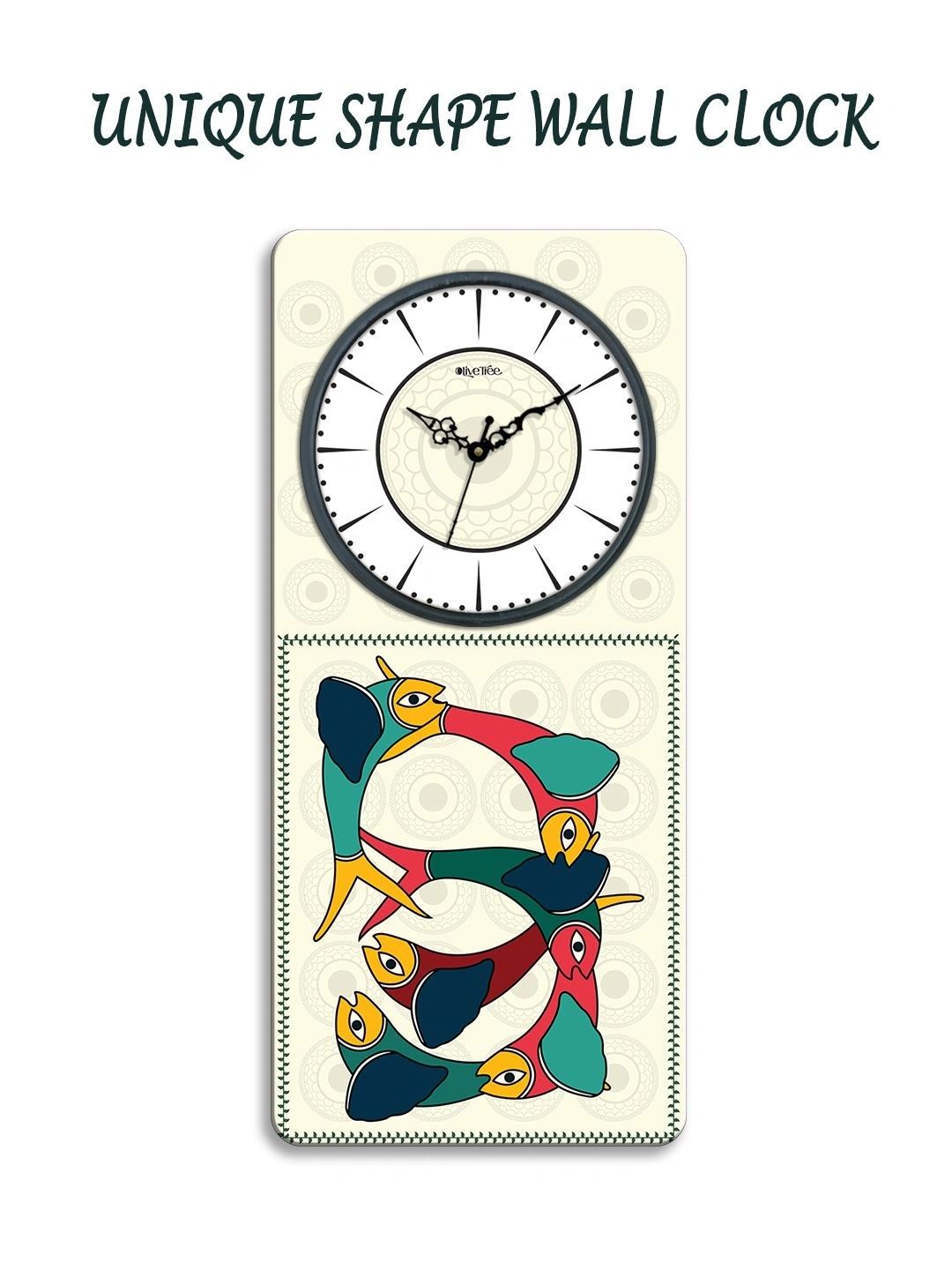 OLIVE TREE Multicoloured Printed Wall Clock-picture-33