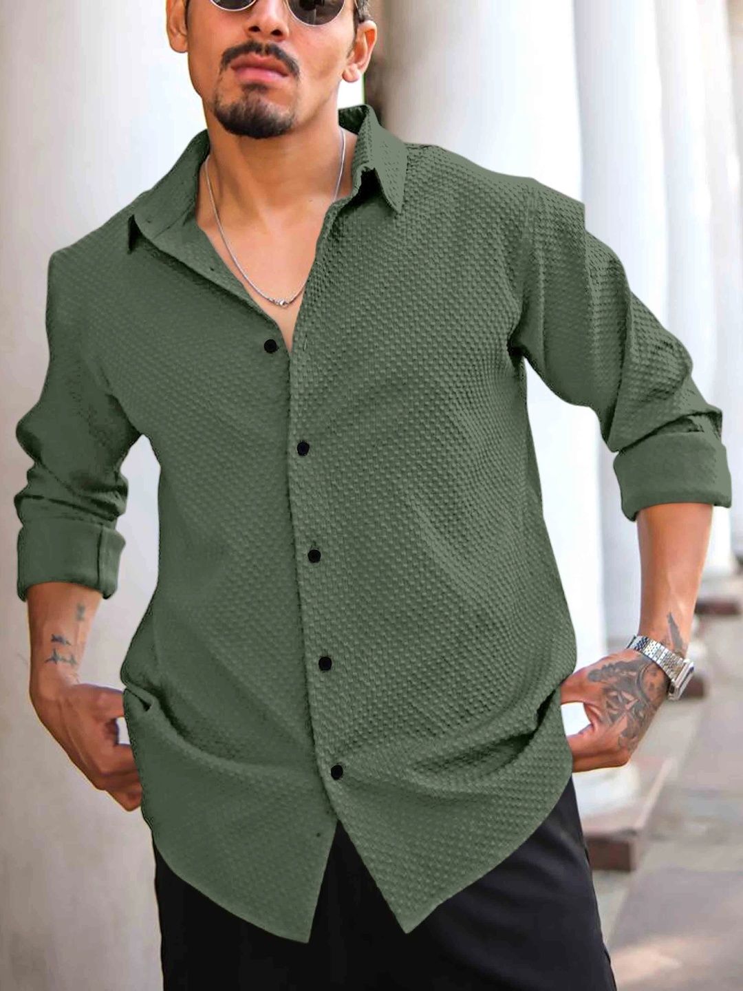 LADYTONE Men Casual Shirt