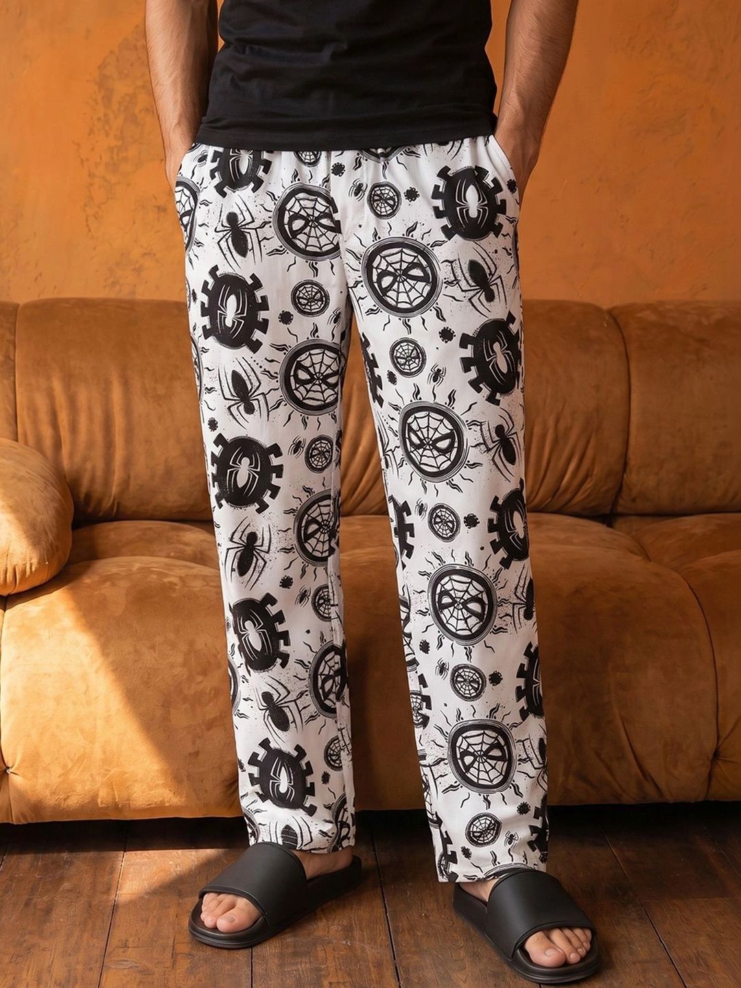 Bewakoof Men Printed Lounge Pants-picture-37