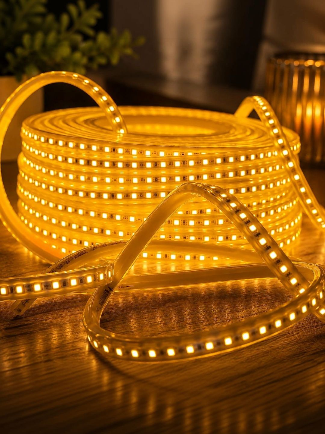 XERGY Warm-White Durable 120 LEDs String Rope Light - 15 m-image-37