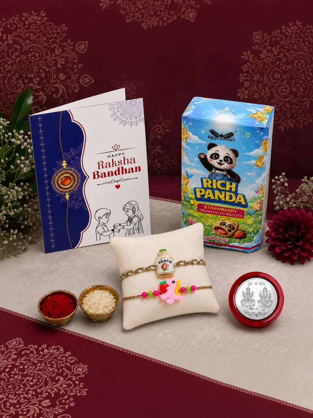 DeoDap Kids Set Of 7 Rakhi With Chocolate Gift Set-picture-30