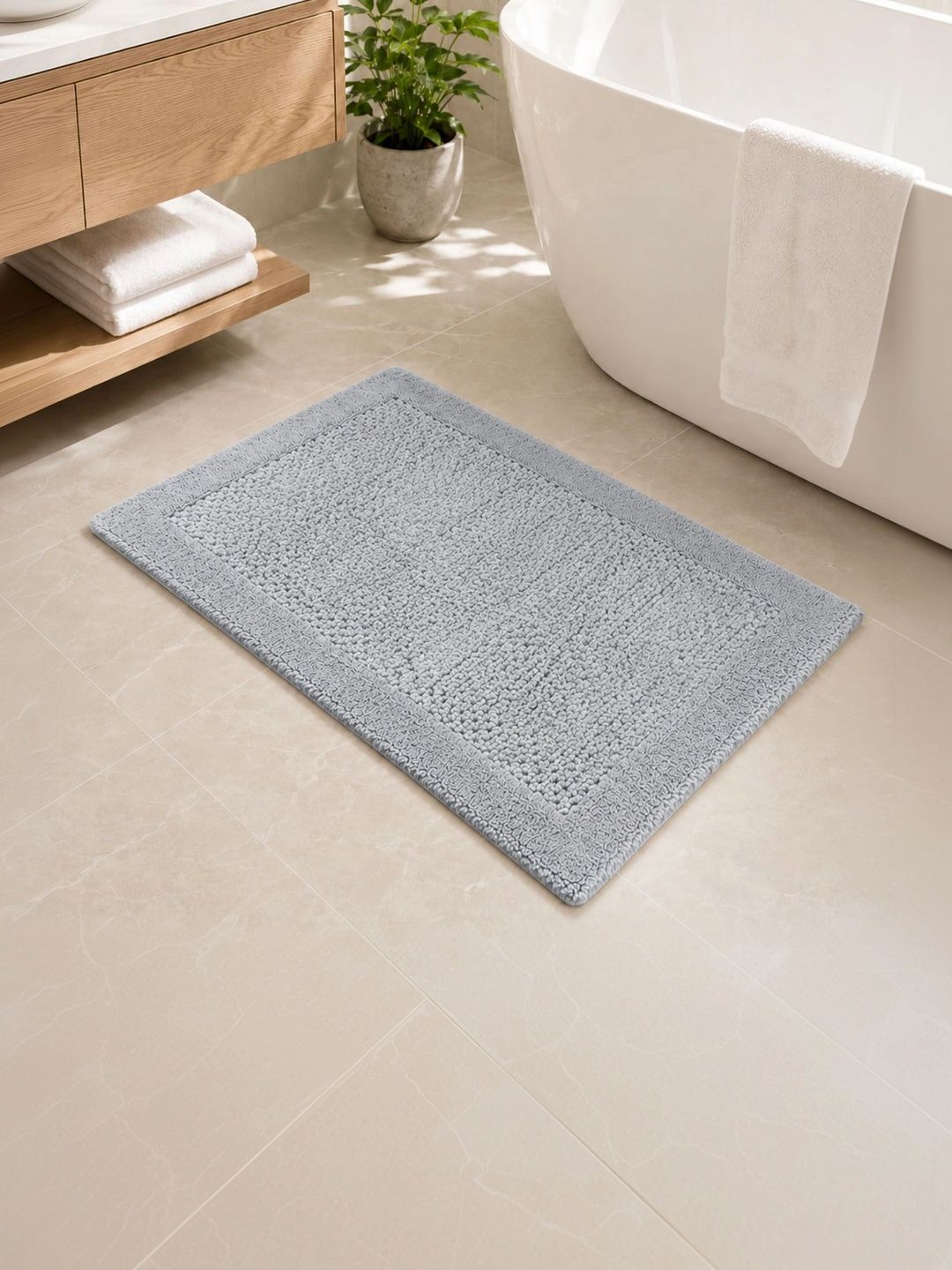 OBSESSIONS Grey Anti-Skid & Ultra Absorbent Bath Rugs-picture-40