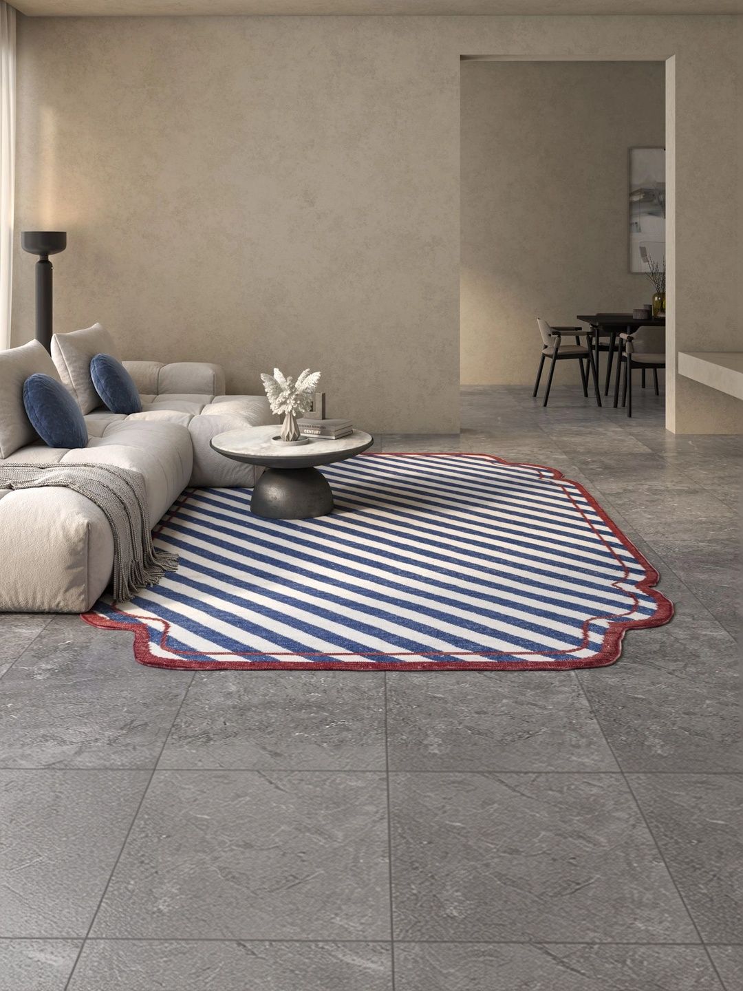 Jaipur Rugs Blue Striped Woollen Carpet-picture-7
