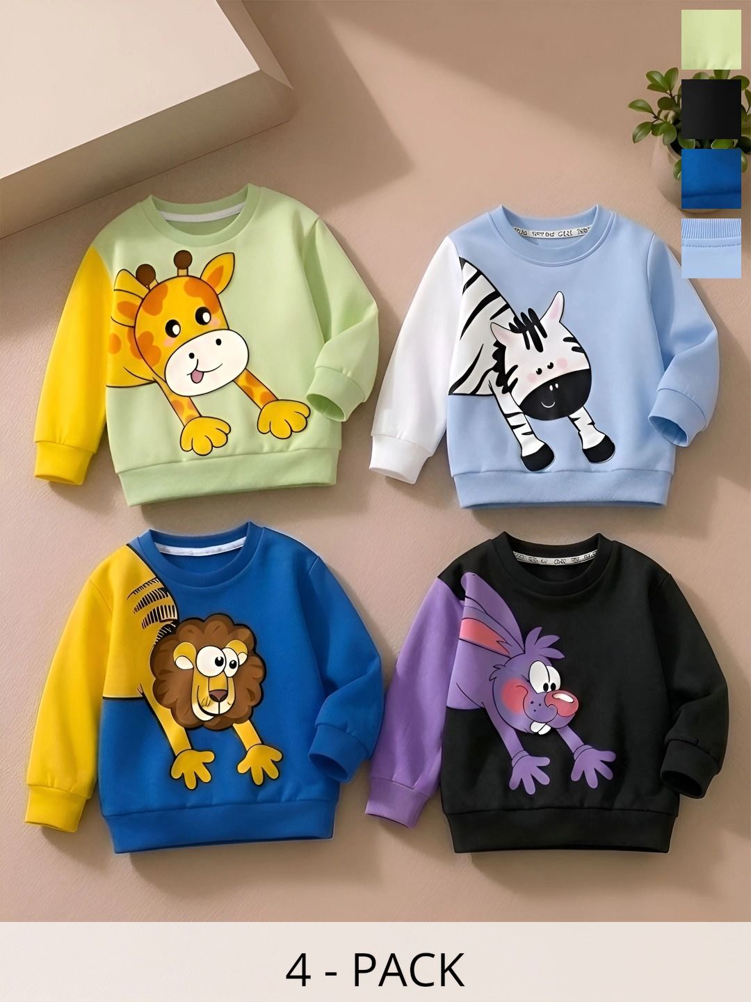 CUTE N TIGHT Unisex Kids Colourblocked Sweatshirt-picture-58