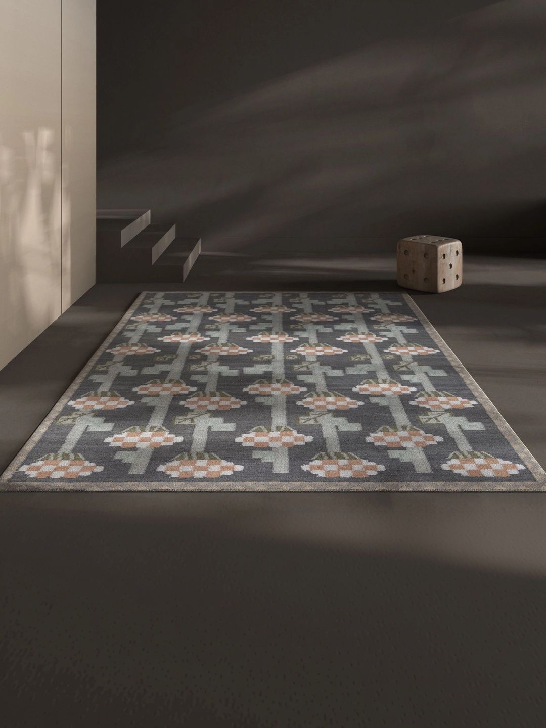 Jaipur Rugs Grey Floral Handmade Woollen Carpet-image-37