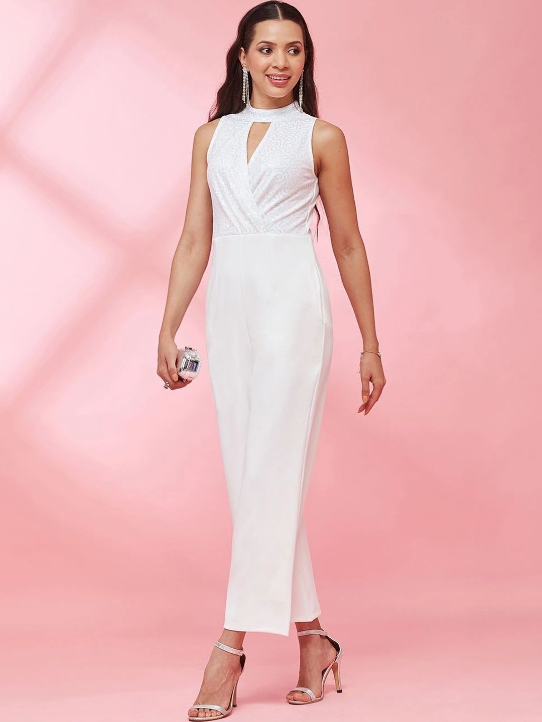 DressBerry Basic Jumpsuit with Embellished-picture-57