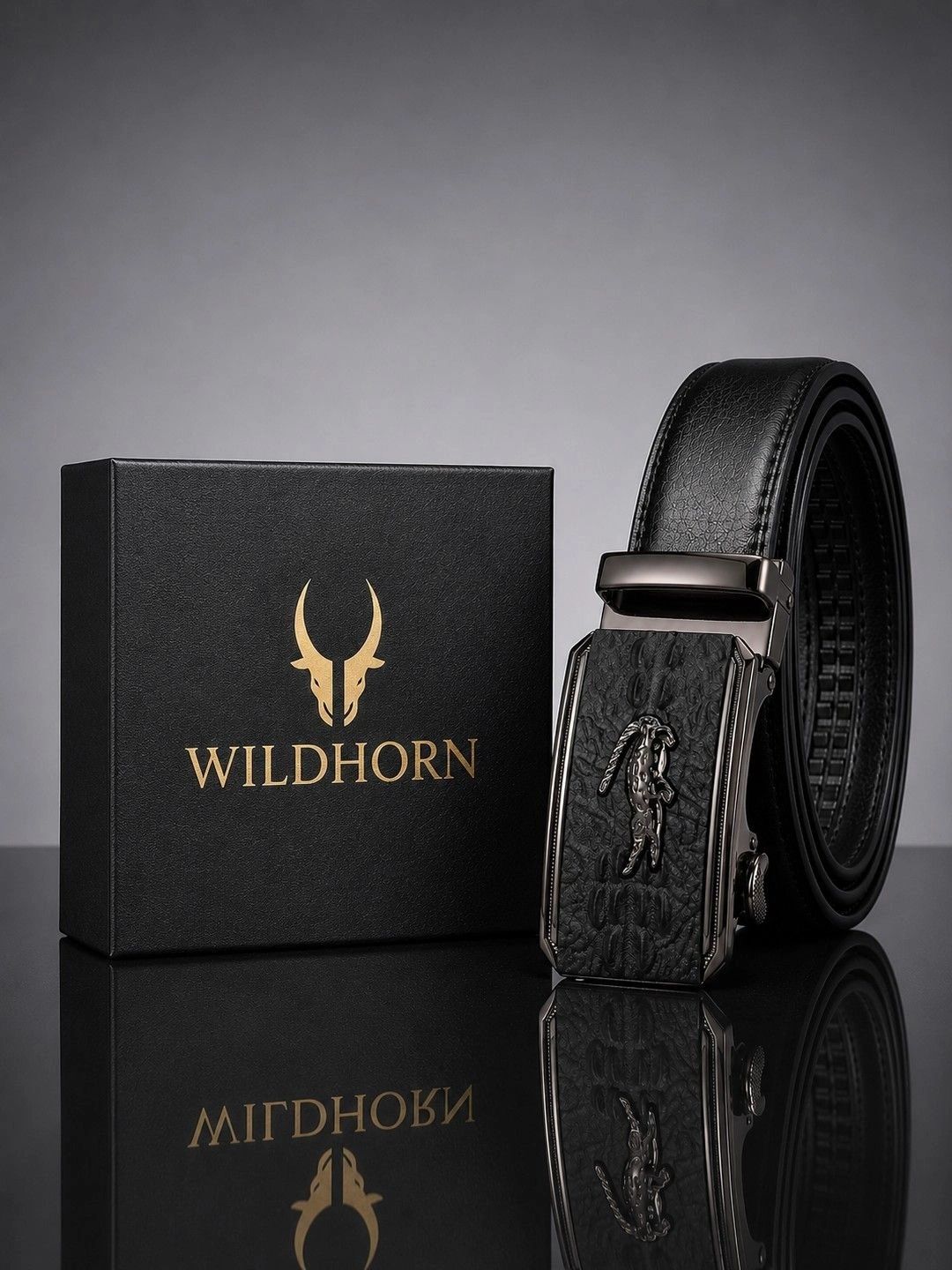 WildHorn Men Textured Leather Formal Belt-picture-15