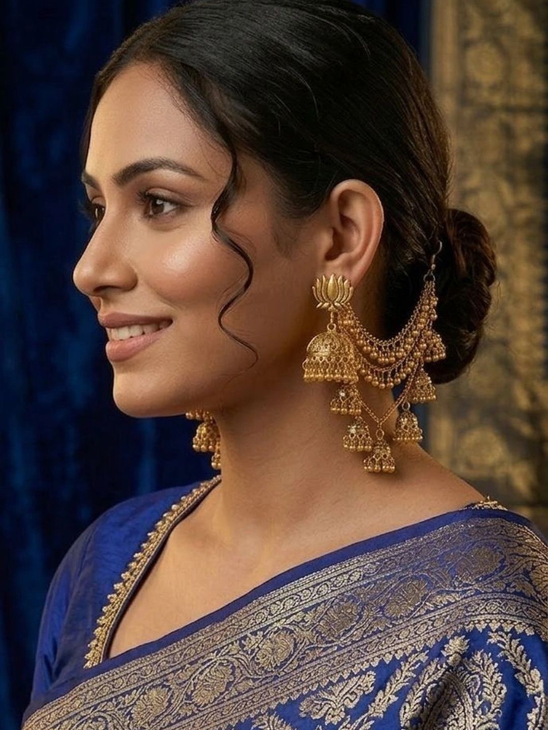Gemesha Circular Jhumkas Earrings-picture-12