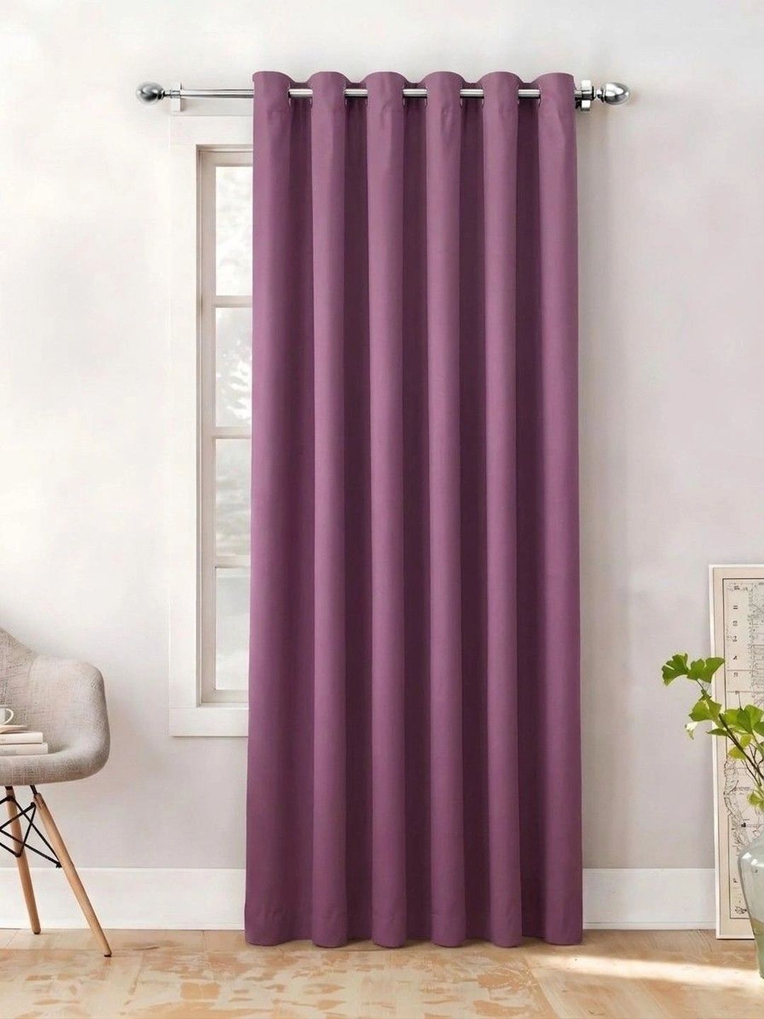 AAVIS DECOR Purple Black Out Window Curtain-image-35