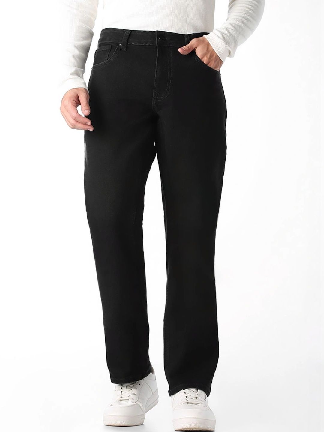 Jack & Jones Men Regular Fit Mid-Rise Stretchable Jeans