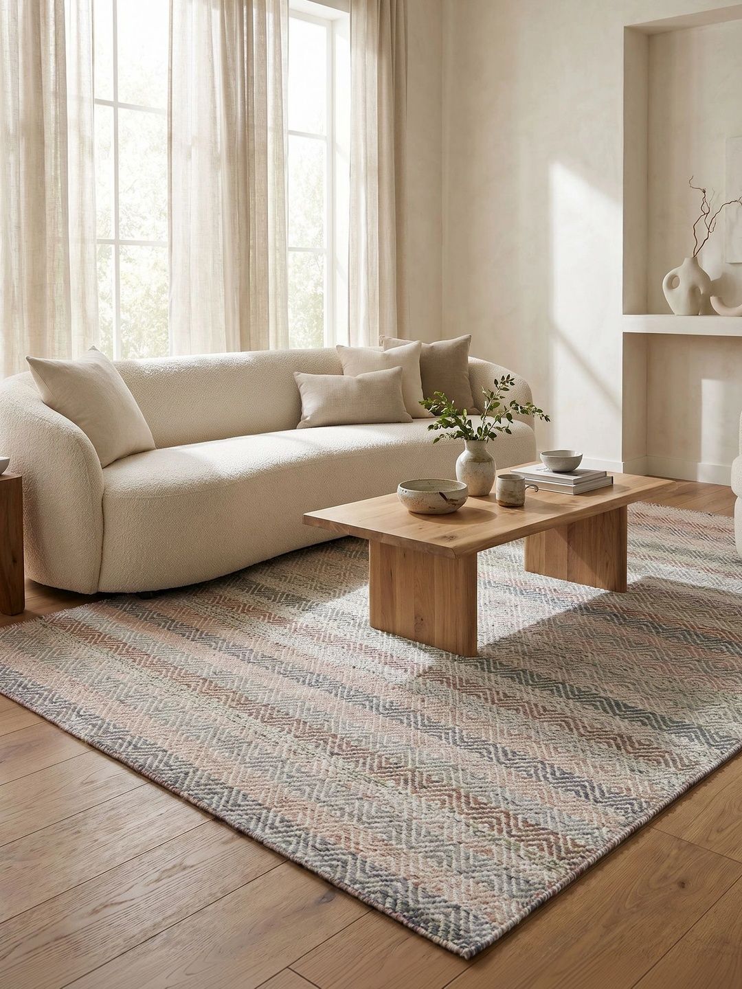 Jaipur Rugs Navy Blue Geometric Woollen Carpet-image-31