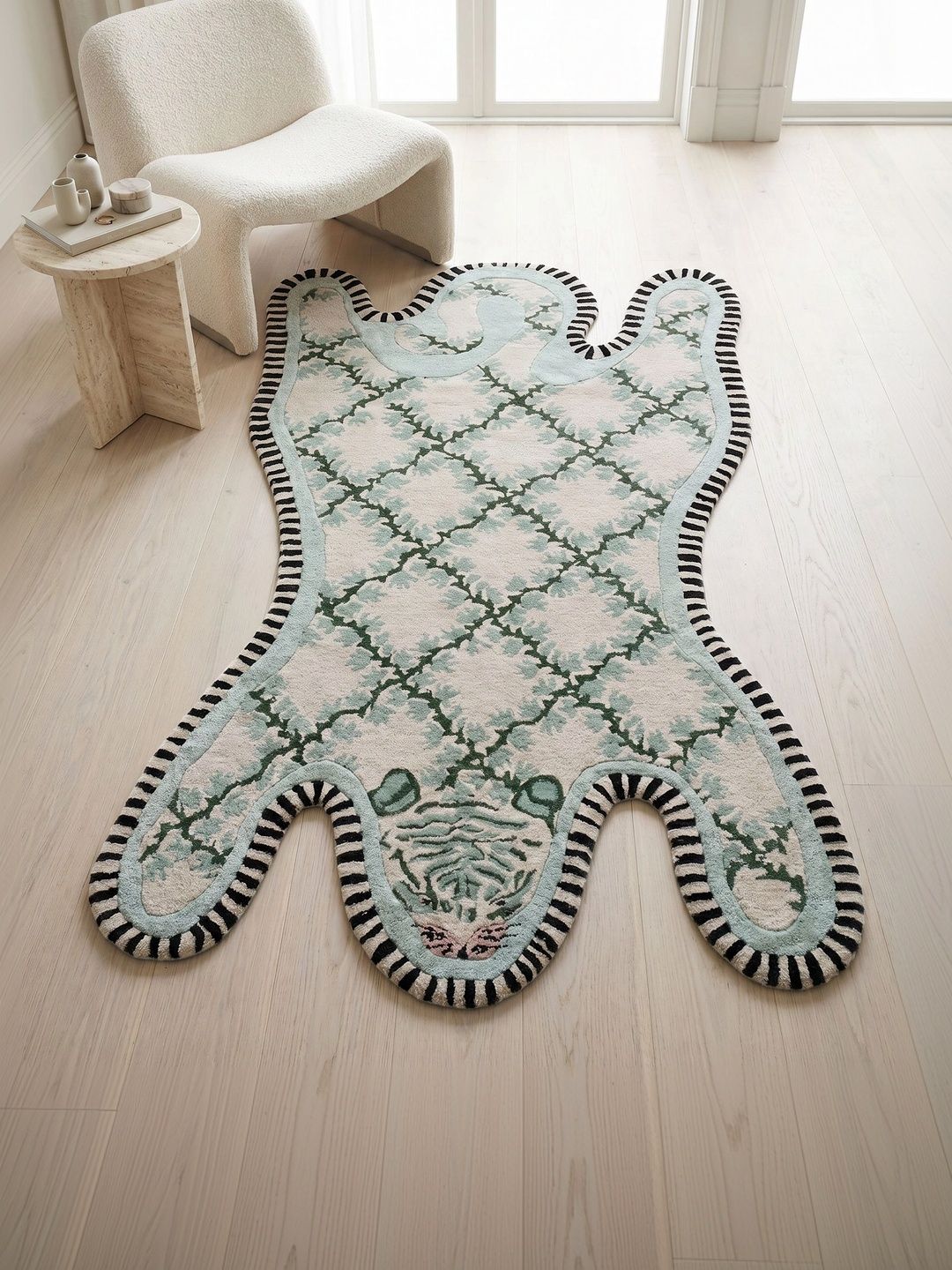Jaipur Rugs White Floral Hand-Tufted Woollen Carpet-picture-27