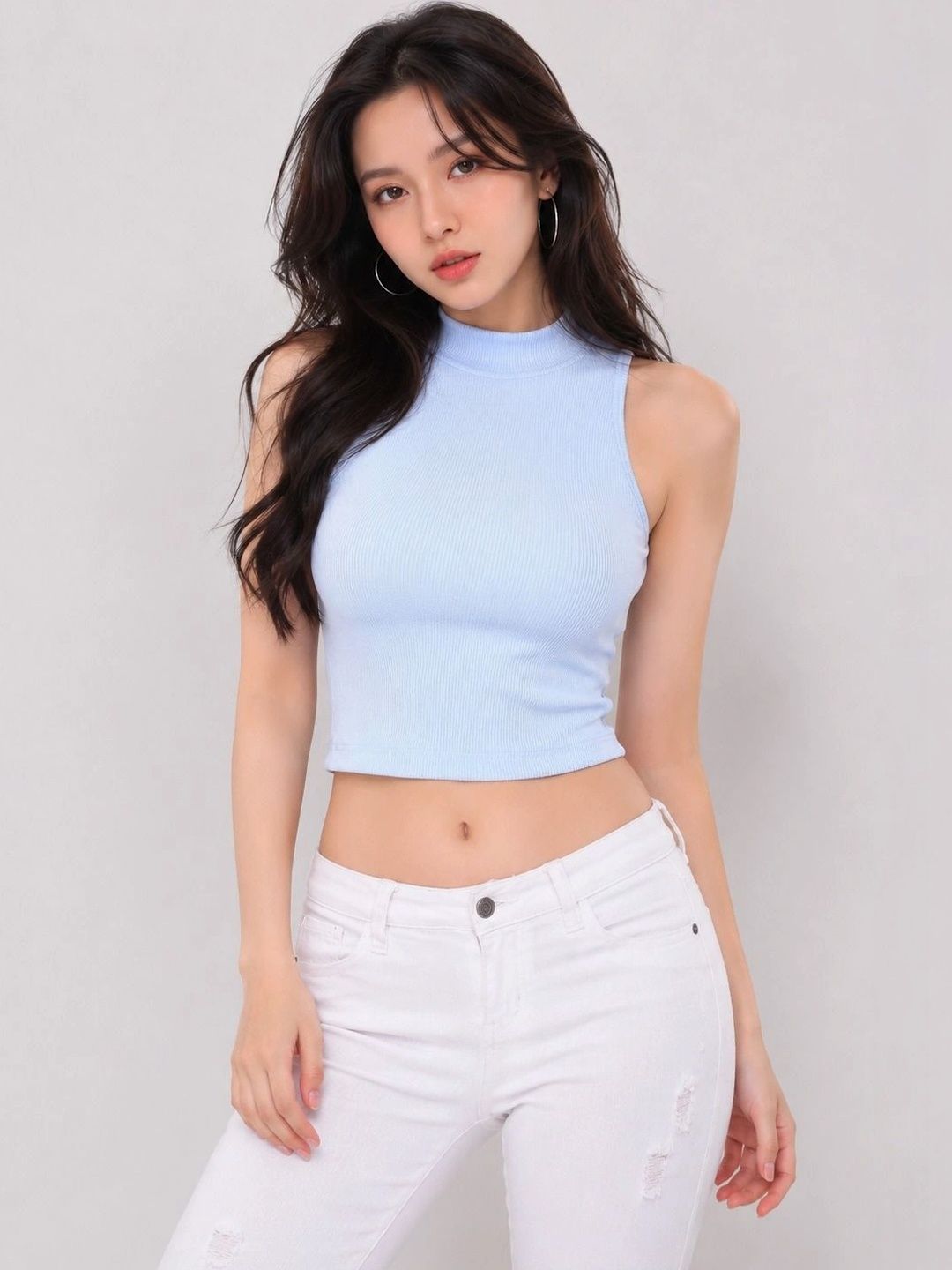 BAESD Cotton Blend Crop Top