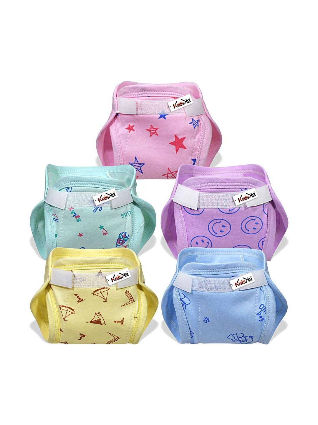 KIDSKA Set Of 5 Comfortable Nappies-picture-22