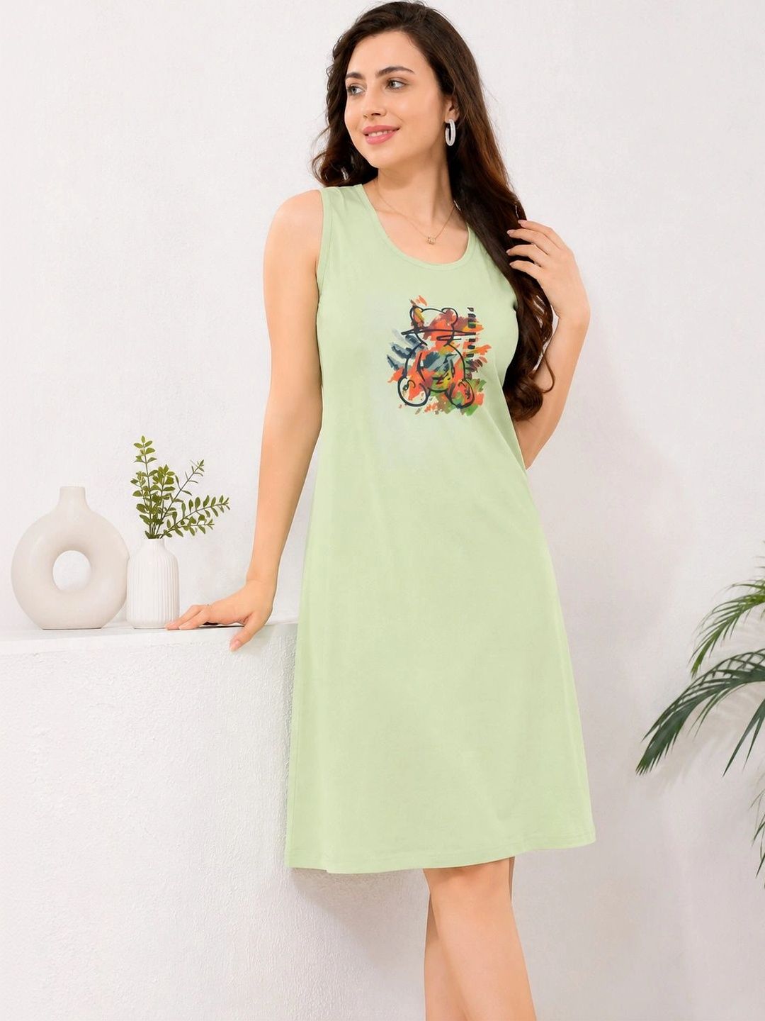 Sukhraa Printed Nightdress-picture-34