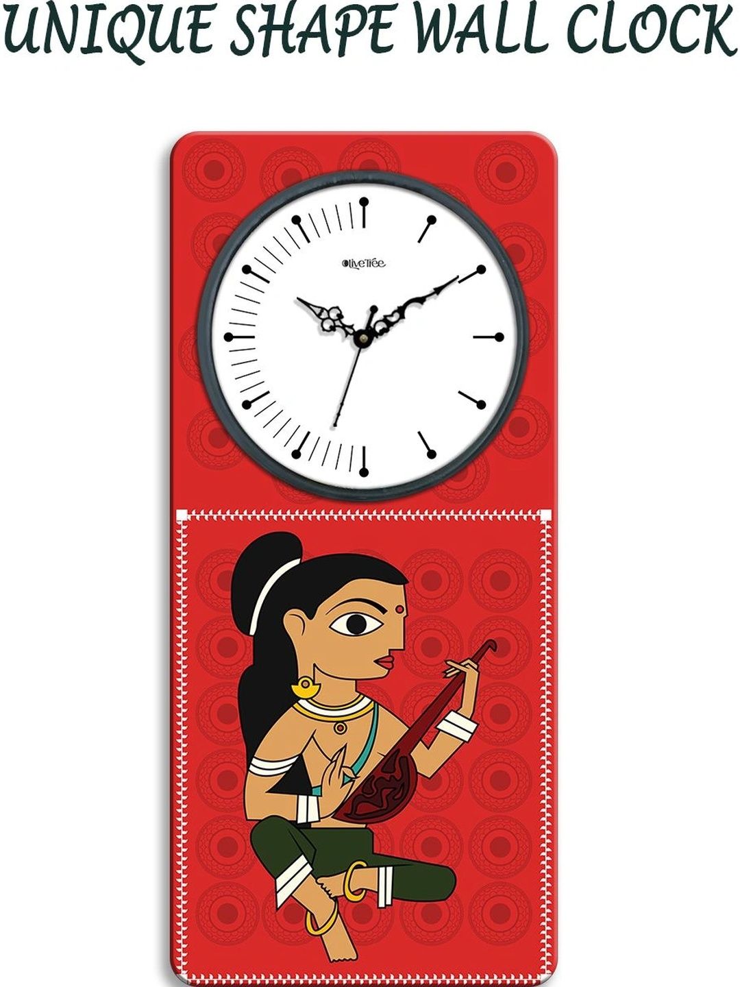 OLIVE TREE Multicoloured Printed Wall Clock-picture-16