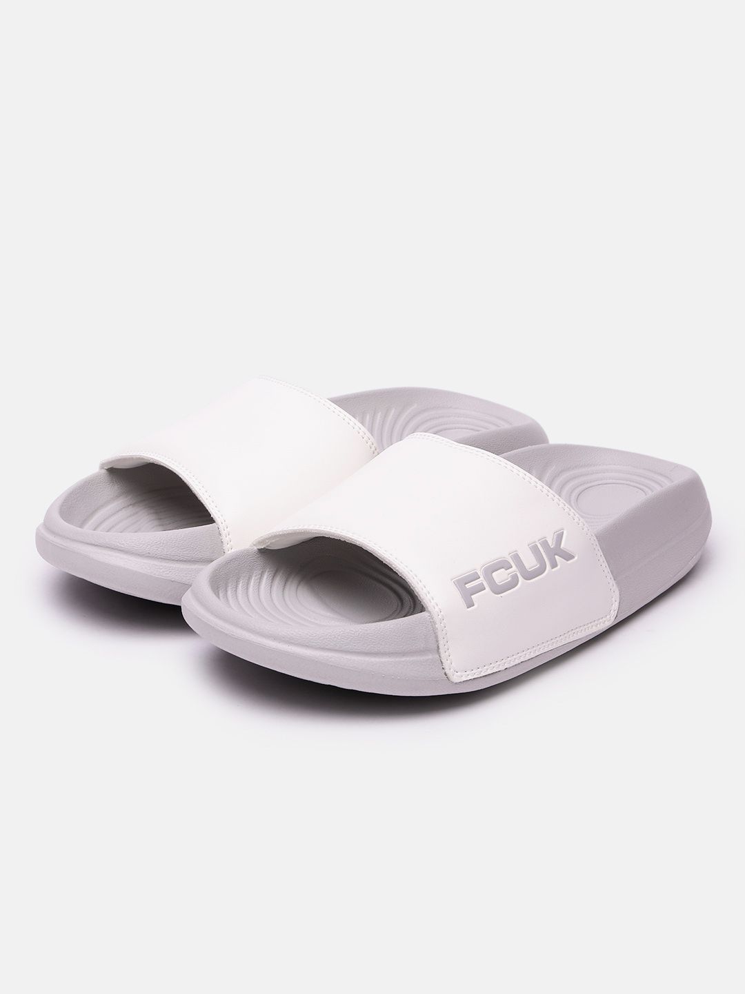 FCUK Men Textured Sliders-picture-28
