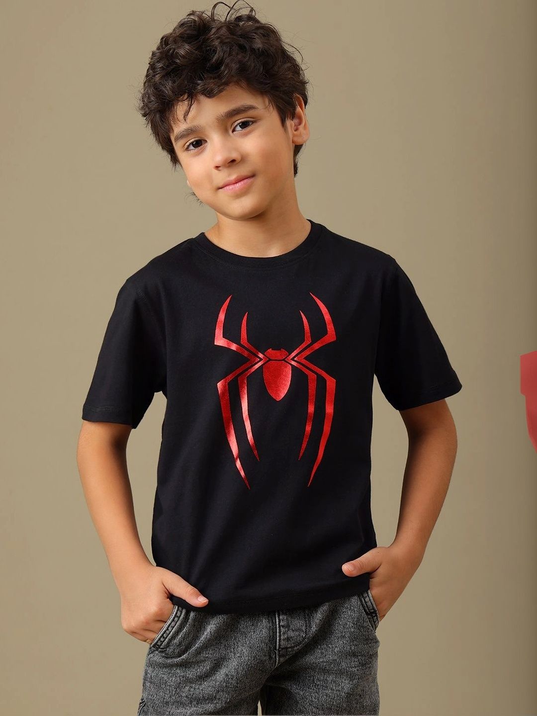 Kids Ville Boys Pack Of 2 Spiderman Printed Tshirt-image-28
