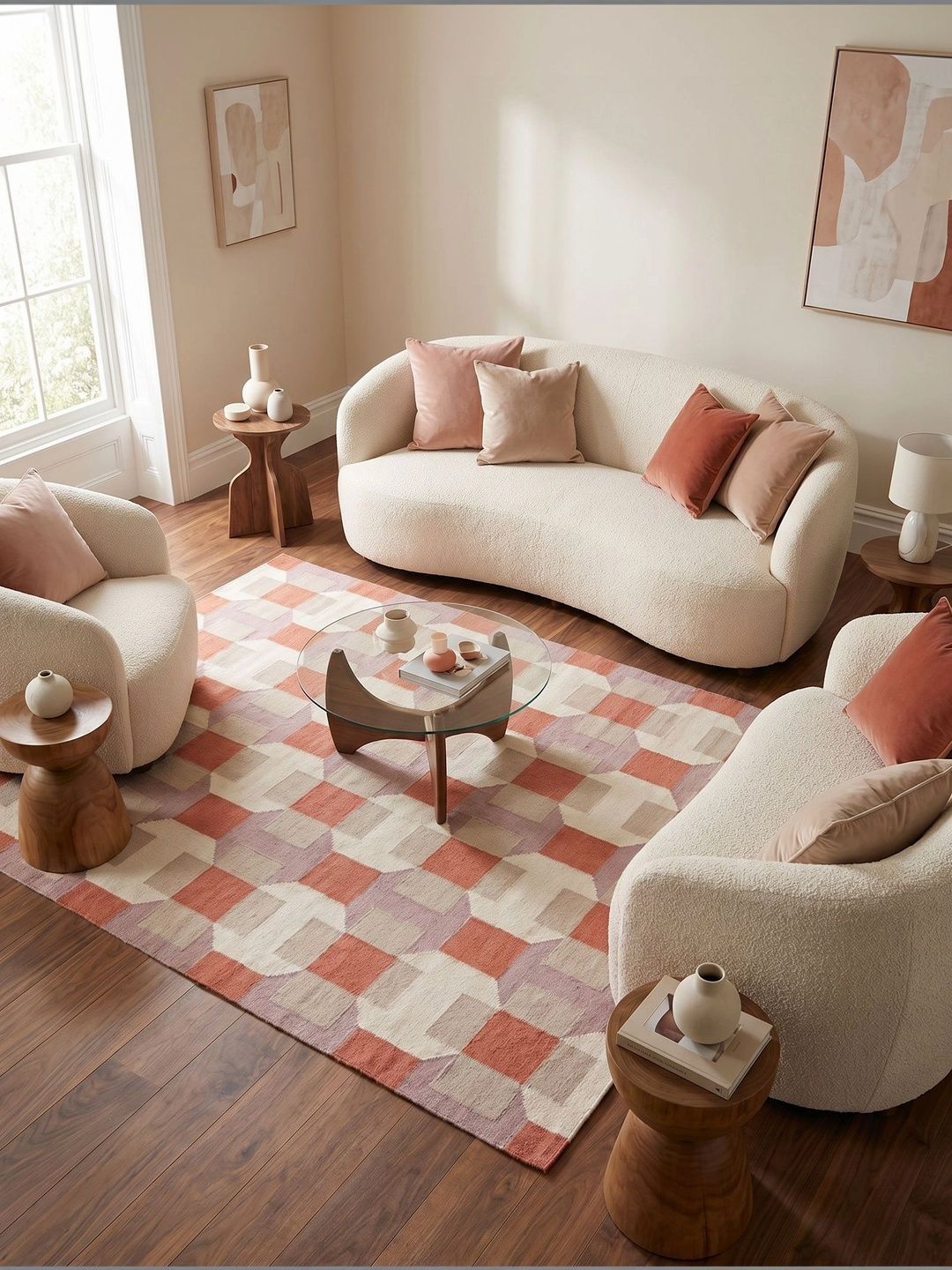 Jaipur Rugs Beige Geometric Woollen Carpet-image-40