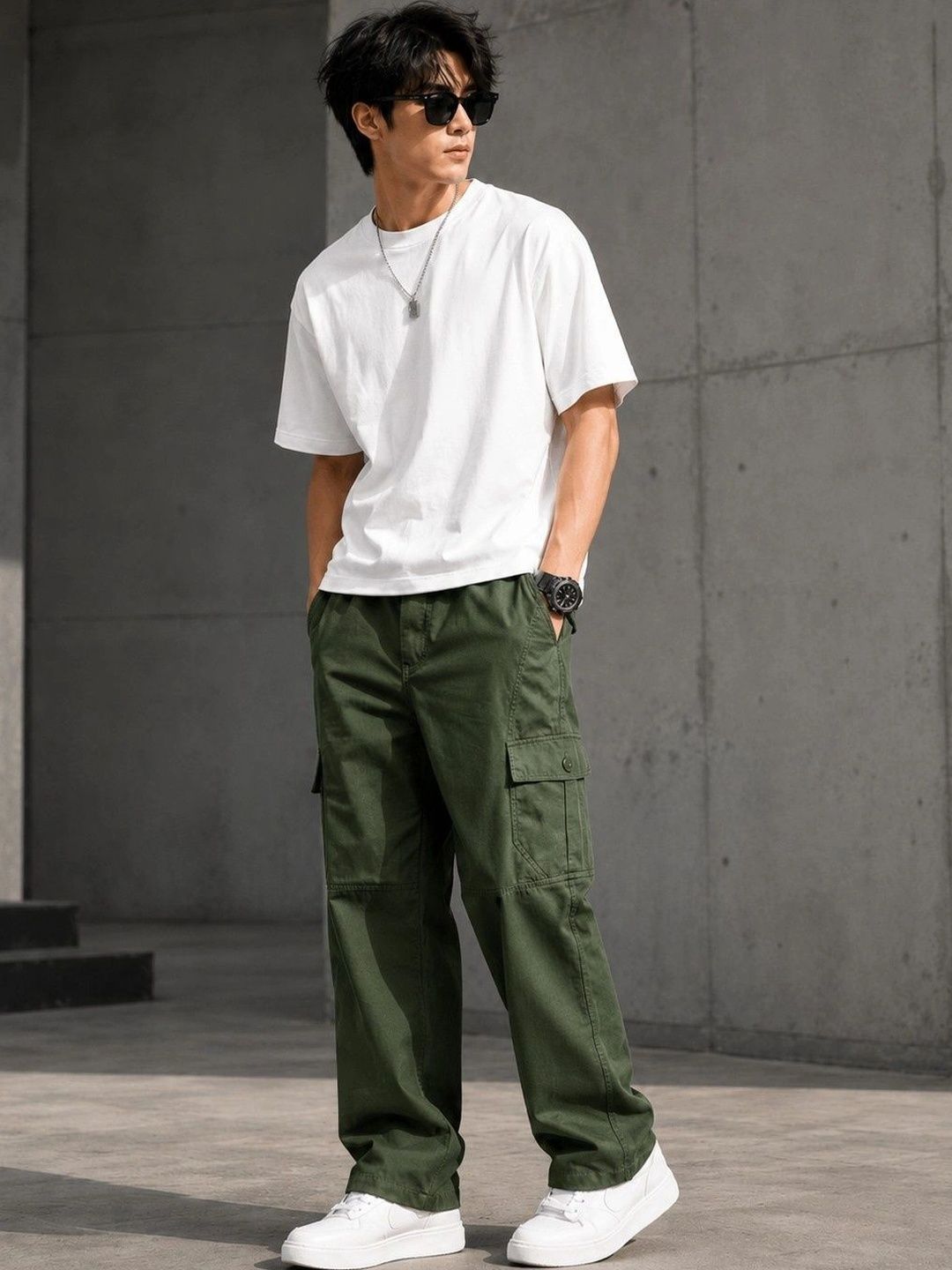 M J Fashion Men Regular Fit Rapid-Dry Cargos-picture-22