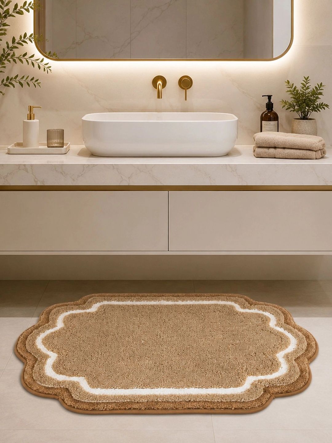 OBSESSIONS Brown Anti-Skid & Ultra Absorbent Bath Rugs-image-36