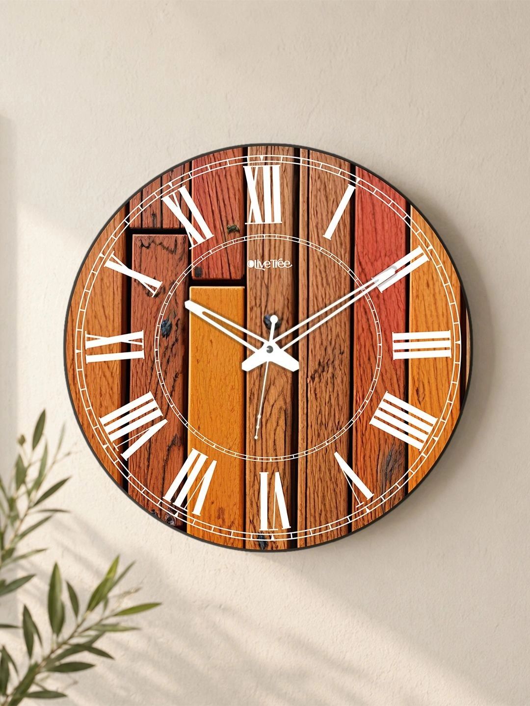 OLIVE TREE Multicoloured Printed Wall Clock-picture-39
