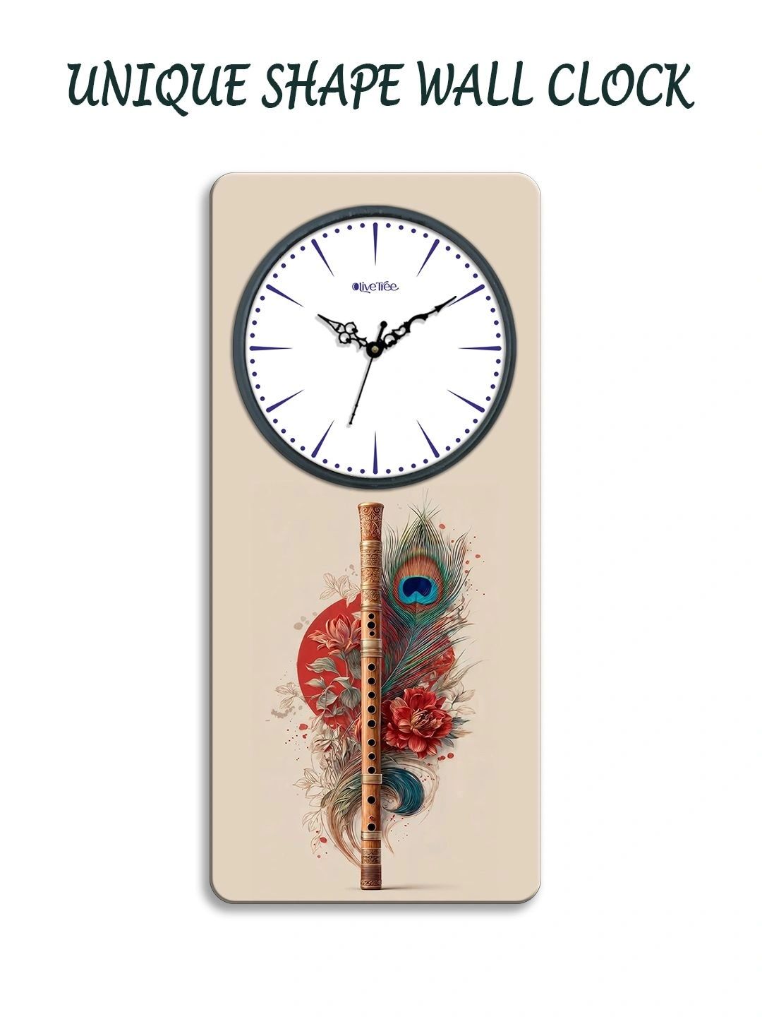 OLIVE TREE Multicoloured Printed Wall Clock-picture-43