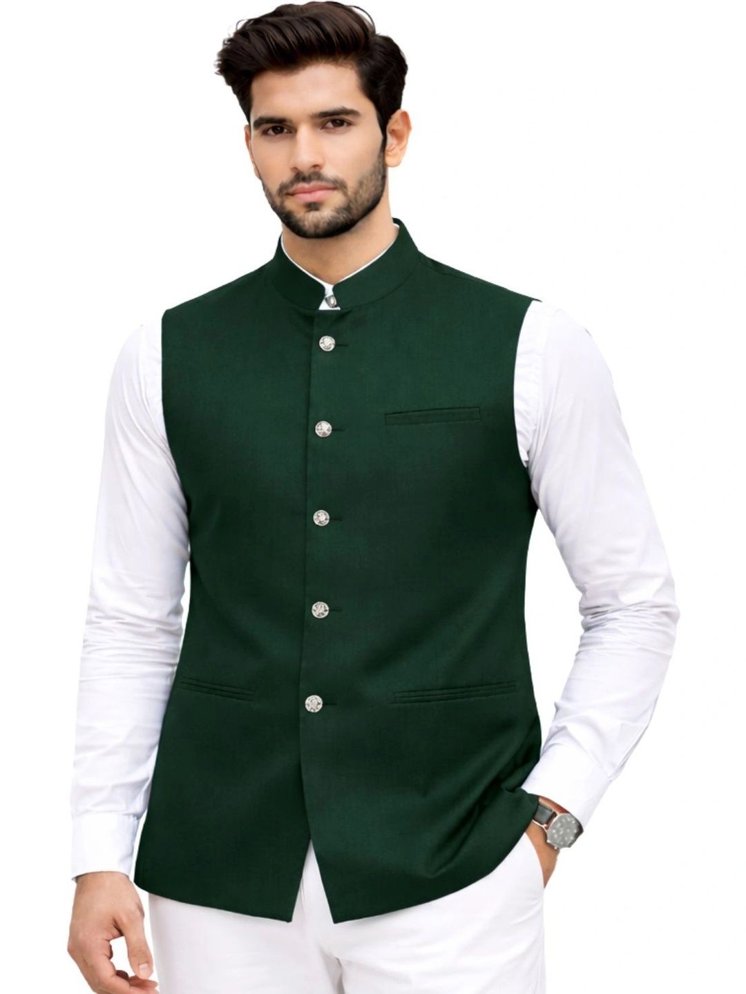 RIVER HILL Men Corduroy Nehru Jacket-picture-44