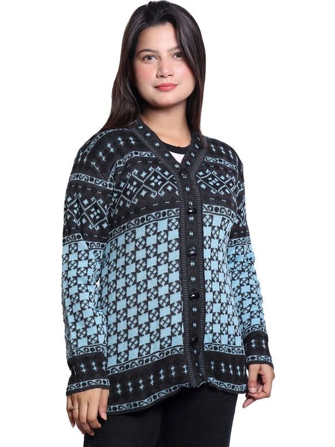 Grand Line Women Printed Cardigan-picture-19
