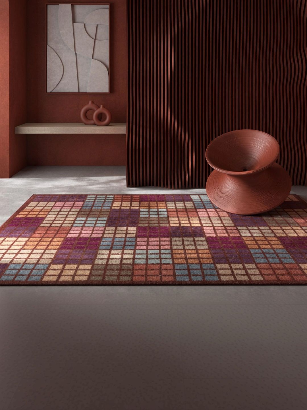 Jaipur Rugs Red Geometric Woollen Carpet-image-40