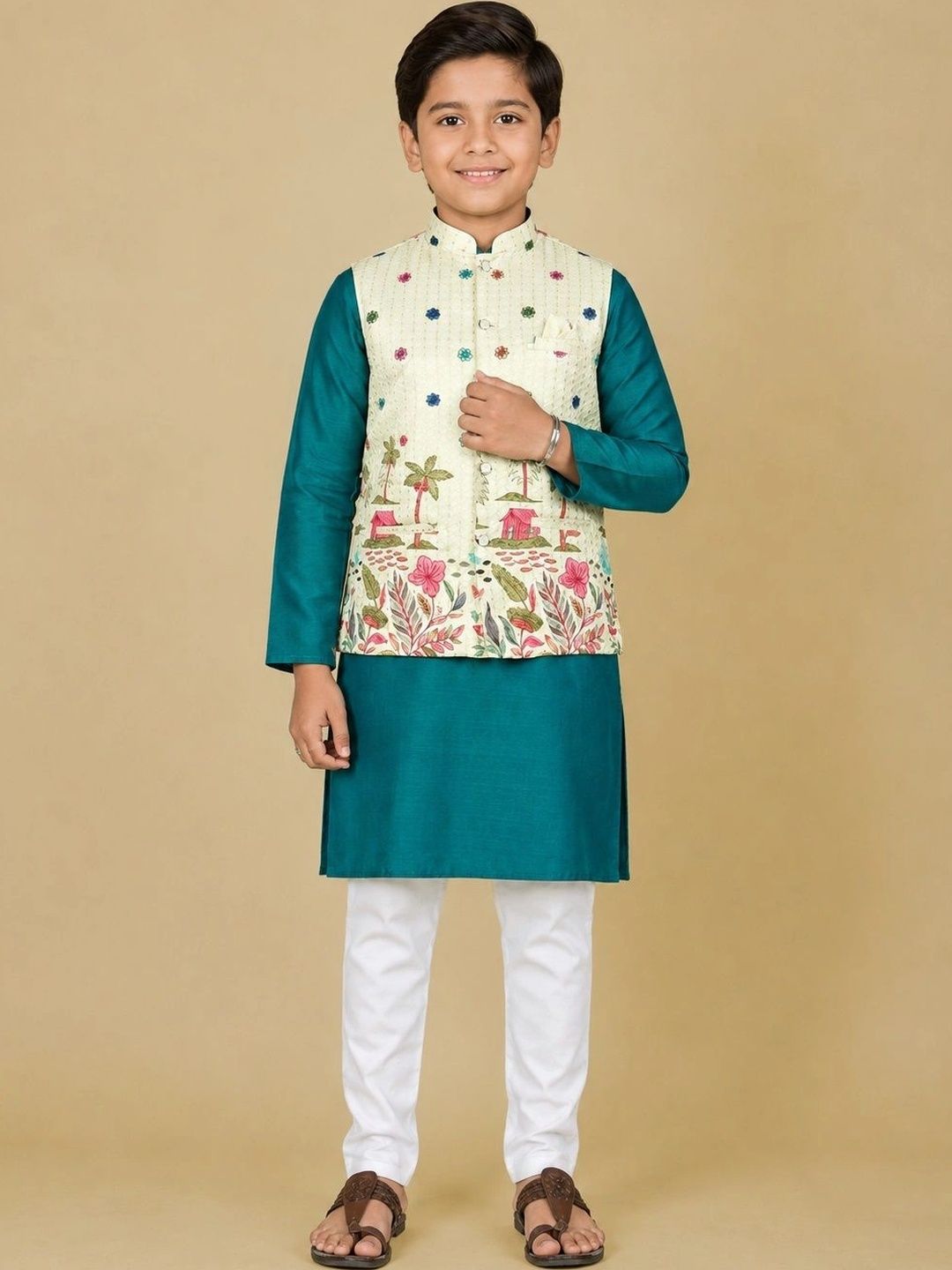 ELYXAROSE Boys Regular Kurta with Pyjamas-picture-34