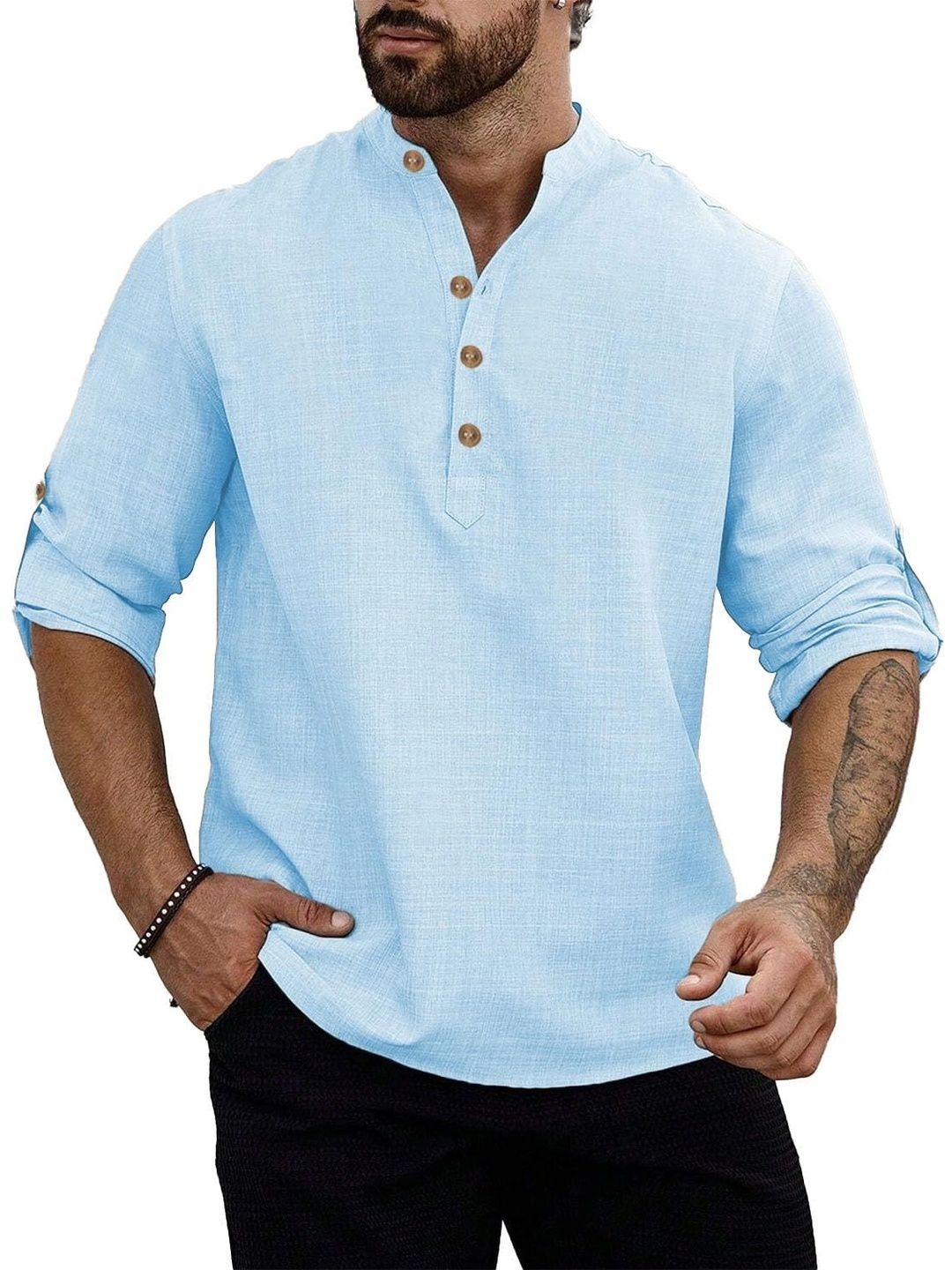 BLUE ROBED Men Kurta-picture-15