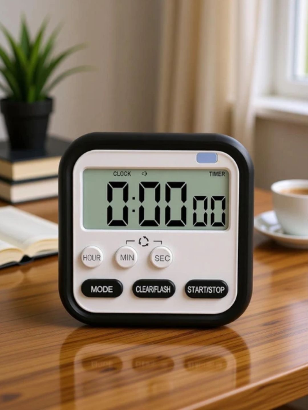 Myntra Elegant Homes Black Table Clock-picture-37