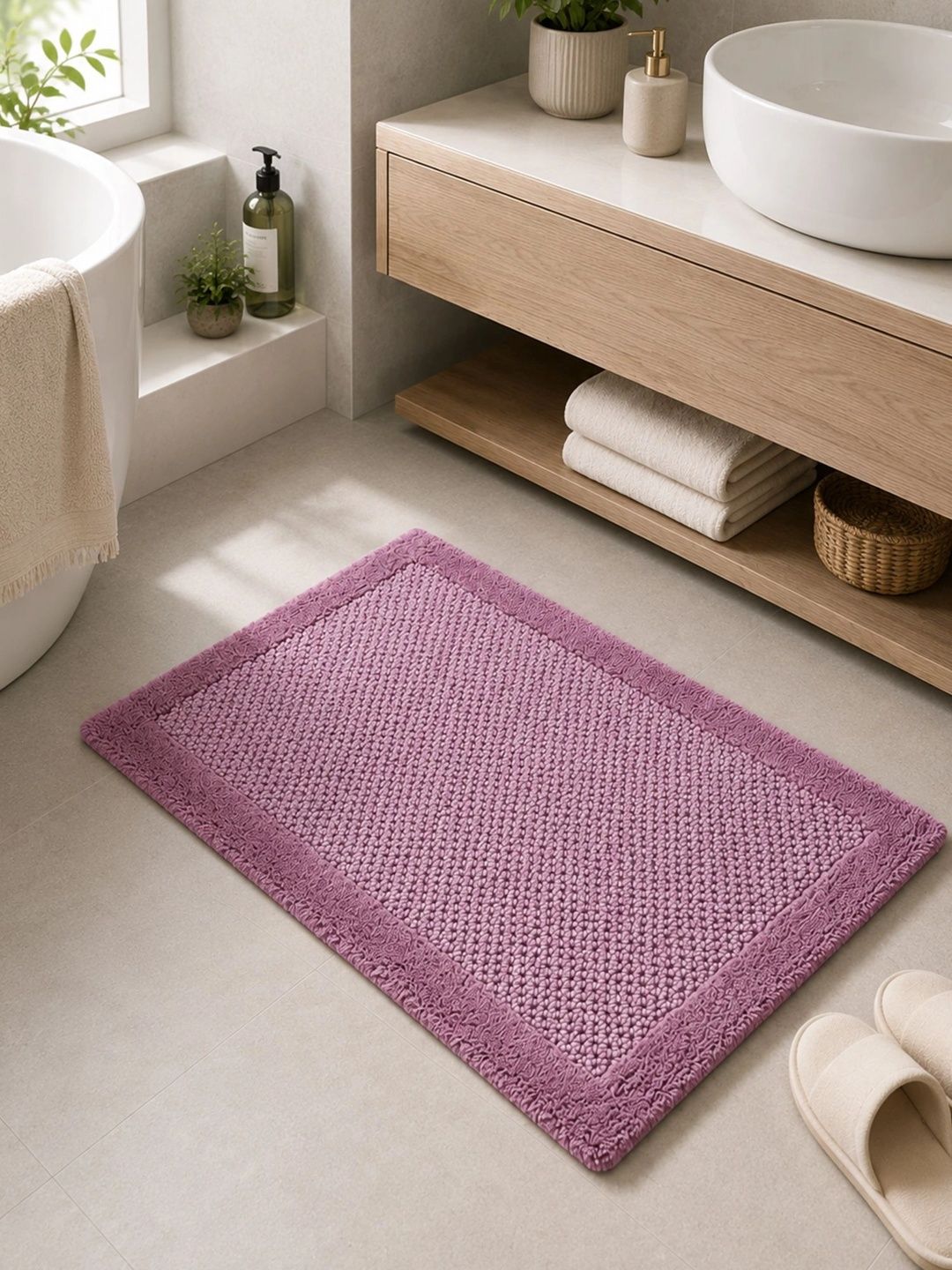OBSESSIONS Pink Reversible Ultra Absorbent Bath Rugs-picture-20